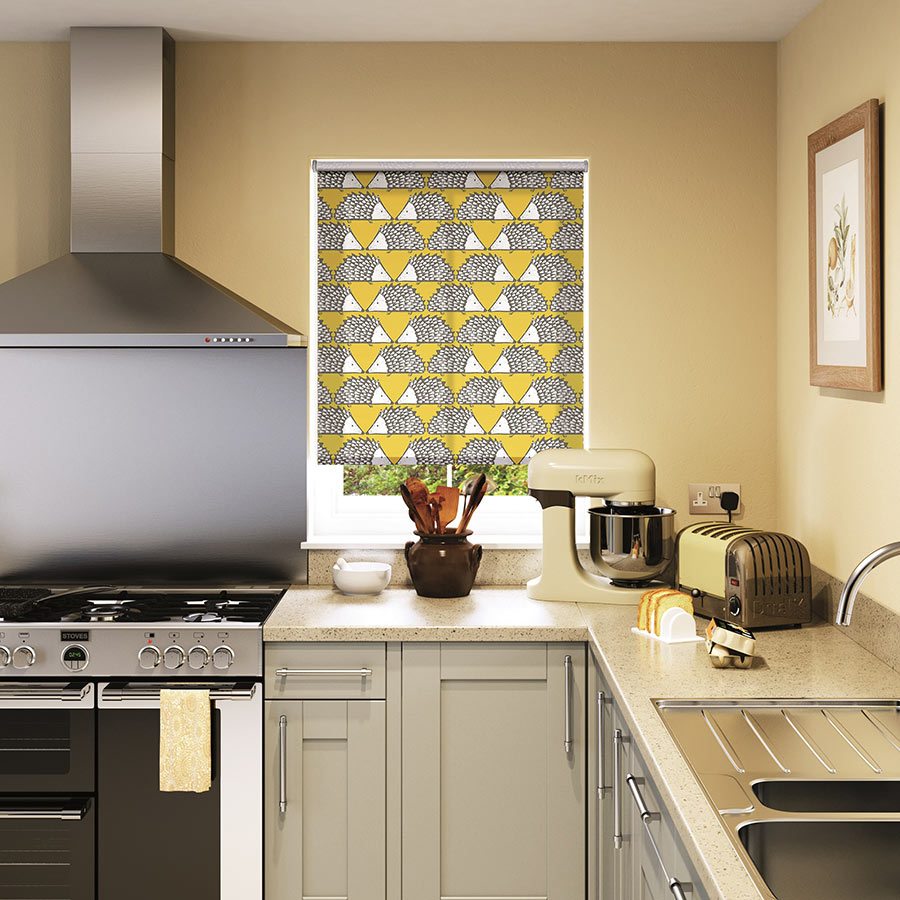 roman blinds kitchen